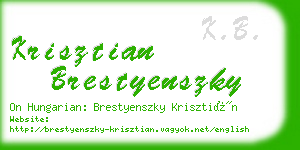 krisztian brestyenszky business card